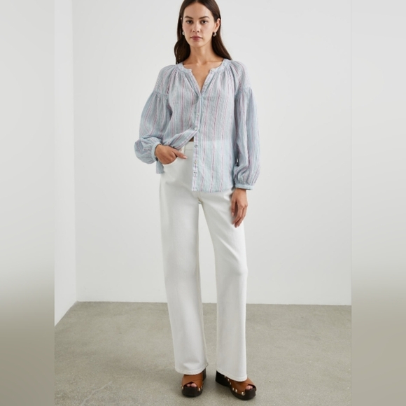 Rails Tops - Rails Kenlie Pastel Striped Top SZ L